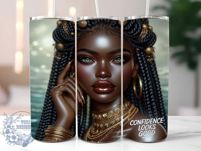 Black Girl Magic Inspirational Tumbler Wrap, Inspirational Tumbler Design, 20oz Sublimation File, Melanin Tumbler Wrap, Empowerment Tumbler Art, Afrocentric Tumbler Design, Digital Girl Power Sublimation ToriDesigns 