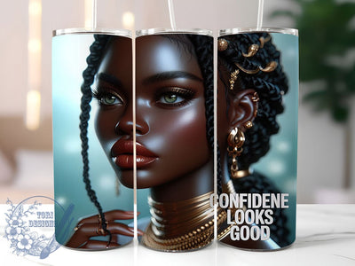 Black Girl Magic Inspirational Tumbler Wrap, Inspirational Tumbler Design, 20oz Sublimation File, Melanin Tumbler Wrap, Empowerment Tumbler Art, Afrocentric Tumbler Design, Digital Girl Power Sublimation ToriDesigns 