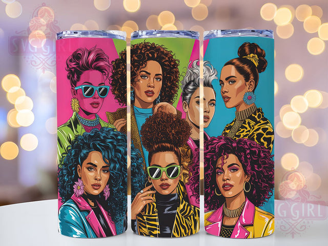Black Girl Magic Queen Tumbler, Afro Women Wrap, Melanin Queen Cup, 20oz Sublimation Design, Empowerment Tumbler Wrap, Afrocentric Cup Design, Strong Black Women Tumbler Sublimation SvggirlplusArt 