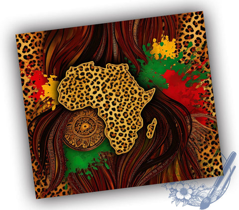 Black Girl Power 20oz Tumbler, Black Girl, Tumbler Wrap, 20oz Tumbler, African American Girl, Sublimation Design, Girl Power Sublimation ToriDesigns 