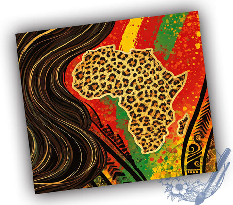 Black Girl Power 20oz Tumbler, Black Girl, Tumbler Wrap, 20oz Tumbler, African American Girl, Sublimation Design, Girl Power Sublimation ToriDesigns 