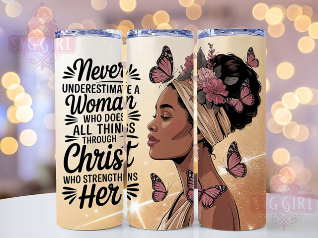 Black Girl Power Inspirational Tumbler, Inspirational Woman Cup, Empowerment Quote Wrap, 20Oz Sublimation Tumbler, Feminist Gift Design, Strong Woman Inspiration Cup, Motivational Female Tumbler Sublimation SvggirlplusArt 