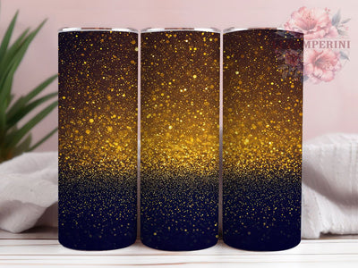 Black Gold Glitter Ombre Tumbler Wrap, Glitter Ombre Wrap, 20oz Sublimation Wrap, Elegant Tumbler Design, Sparkle Ombre Cup, Luxury Tumbler Wrap, Chic Glitter Tumbler Sublimation Li Zamperini 