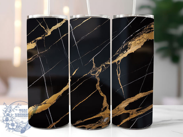 Black Gold Luxury Marble Tumbler, Luxury Marble Sublimation Design, Elegant Gold Marble Art, 20oz Marble Tumbler, Whimsical Marble Mug, Stylish Gold Cup, Chic Marble Wrap Sublimation ToriDesigns 