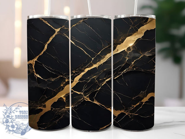 Black Gold Luxury Marble Tumbler, Luxury Marble Sublimation Design, Elegant Gold Marble Art, 20oz Marble Tumbler, Whimsical Marble Mug, Stylish Gold Cup, Chic Marble Wrap Sublimation ToriDesigns 