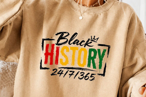 Black History 24 7 365 PNG Shirt Design SVG DesignDestine 