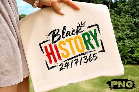 Black History 24 7 365 PNG Shirt Design SVG DesignDestine 