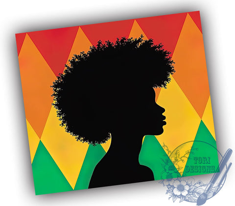 Black History Afro Queen Boss Lady 20oz Tumbler, Afro Queen Gift, Boss Lady Drinkware, 20oz Sublimation, Empowerment Tumbler, Cultural Heritage, Inspirational Gift Sublimation ToriDesigns 