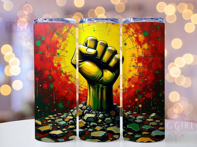 Black History Celebration 20oz Tumbler, 20oz Sublimation Wrap, African American Heritage Gift, Cultural Awareness Tumbler, Inspirational Tumbler Design, Black History Gift Sublimation SvggirlplusArt 