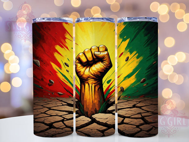 Black History Celebration 20oz Tumbler, 20oz Sublimation Wrap, African American Heritage Gift, Cultural Awareness Tumbler, Inspirational Tumbler Design, Black History Gift Sublimation SvggirlplusArt 