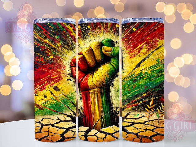 Black History Celebration 20oz Tumbler, 20oz Sublimation Wrap, African American Heritage Gift, Cultural Awareness Tumbler, Inspirational Tumbler Design, Black History Gift Sublimation SvggirlplusArt 