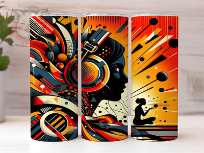 Black History Collage Tumbler, African American Pride Wrap, Cultural Heritage Cup, 20oz Sublimation Wrap, Afrocentric Empowerment Tumbler, Strong Black Woman Cup, Inspirational Heritage Wrap Sublimation Lara' s Designs 