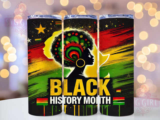 Black History Cultural Celebration 20oz Tumbler, 20oz Sublimation, African American Gift, Custom Drinkware, Heritage Month, Inspirational Tumblers, Cultural Celebration Sublimation SvggirlplusArt 