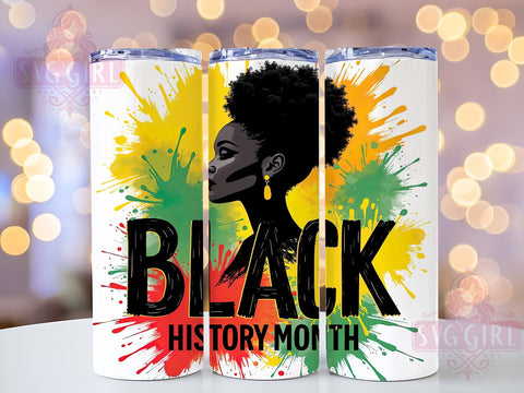 Black History Cultural Celebration 20oz Tumbler, 20oz Sublimation, African American Gift, Custom Drinkware, Heritage Month, Inspirational Tumblers, Cultural Celebration Sublimation SvggirlplusArt 