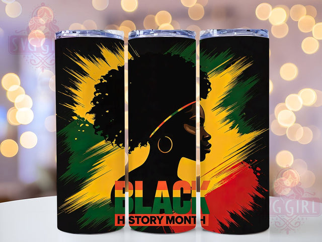 Black History Cultural Celebration 20oz Tumbler, 20oz Sublimation, African American Gift, Custom Drinkware, Heritage Month, Inspirational Tumblers, Cultural Celebration Sublimation SvggirlplusArt 