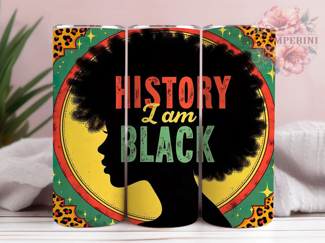 Black History Cultural Pride 20oz Tumbler, Inspirational Drinkware, 20oz Sublimation, African American Gift, Cultural Pride, Empowerment Gift, Custom Tumblers Sublimation Li Zamperini 