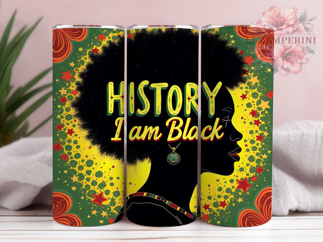 Black History Cultural Pride 20oz Tumbler, Inspirational Drinkware, 20oz Sublimation, African American Gift, Cultural Pride, Empowerment Gift, Custom Tumblers Sublimation Li Zamperini 
