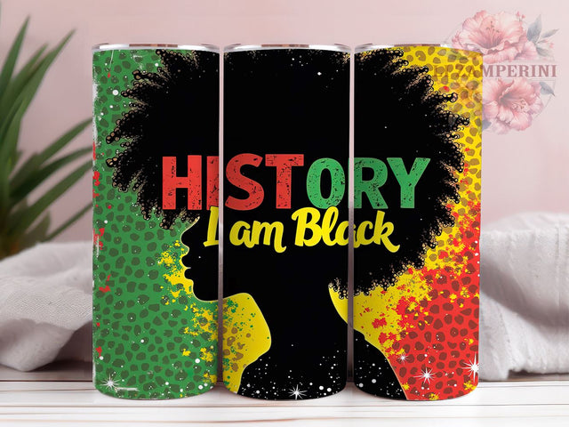 Black History Cultural Pride 20oz Tumbler, Inspirational Drinkware, 20oz Sublimation, African American Gift, Cultural Pride, Empowerment Gift, Custom Tumblers Sublimation Li Zamperini 