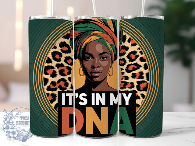 Black History DNA Pride Tumbler, DNA Design, Cultural Pride, African American, 20Oz Tumbler, Sublimation Wrap, Digital Download Sublimation ToriDesigns 