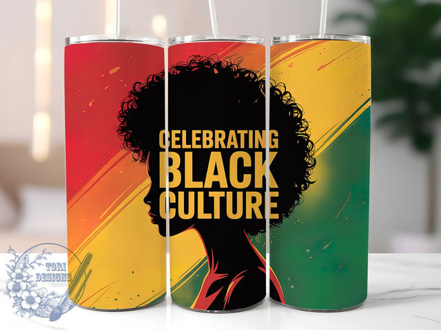 Black History Empowerment Tumbler, African American Women Wrap, Empowerment Cup Design, 20oz Sublimation Wrap, Afrocentric Pride Tumbler, Strong Black Woman Cup, Cultural Heritage Wrap Sublimation ToriDesigns 