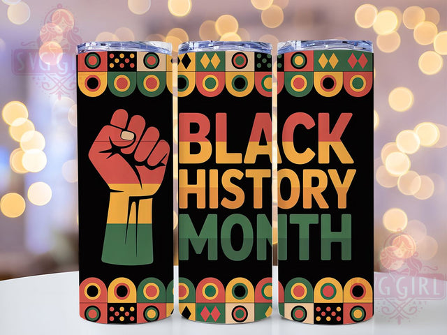 Black History Freedom Tumbler, Juneteenth Freedom Wrap, African American Pride Cup, 20oz Sublimation Wrap, Cultural Heritage Tumbler, Afrocentric Empowerment Cup, Strong Black Identity Wrap Sublimation SvggirlplusArt 