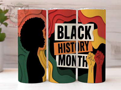 Black History Heritage 20oz Tumbler, African American Heritage, 20oz Sublimation, Cultural Pride Drinkware, Historical Awareness Gift, Diversity Celebration Tumbler Sublimation Lara' s Designs 