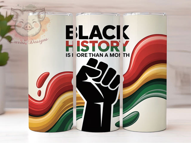 Black History Heritage Tumbler, African American Pride Wrap, Cultural Heritage Cup, 20oz Sublimation Wrap, Afrocentric Empowerment Tumbler, Strong Black Woman Cup, Inspirational Heritage Wrap Sublimation Lara' s Designs 