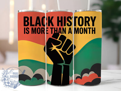 Black History Inspired Tumbler, African American Pride Wrap, Cultural Heritage Cup, 20oz Sublimation Wrap, Afrocentric Empowerment Tumbler, Strong Black Identity Cup, Inspirational Heritage Wrap Sublimation ToriDesigns 