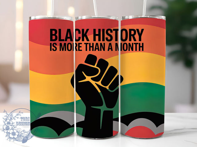 Black History Inspired Tumbler, African American Pride Wrap, Cultural Heritage Cup, 20oz Sublimation Wrap, Afrocentric Empowerment Tumbler, Strong Black Identity Cup, Inspirational Heritage Wrap Sublimation ToriDesigns 
