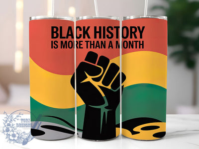 Black History Inspired Tumbler, African American Pride Wrap, Cultural Heritage Cup, 20oz Sublimation Wrap, Afrocentric Empowerment Tumbler, Strong Black Identity Cup, Inspirational Heritage Wrap Sublimation ToriDesigns 