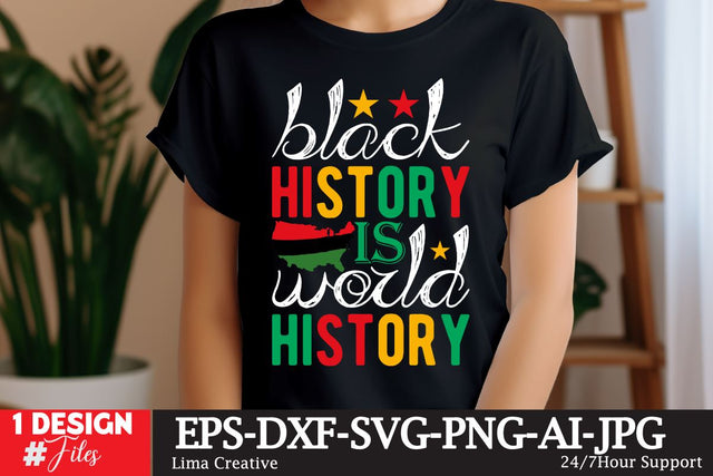 Black History Is World History SVG T-shirt Design SVG Insomnia Std 