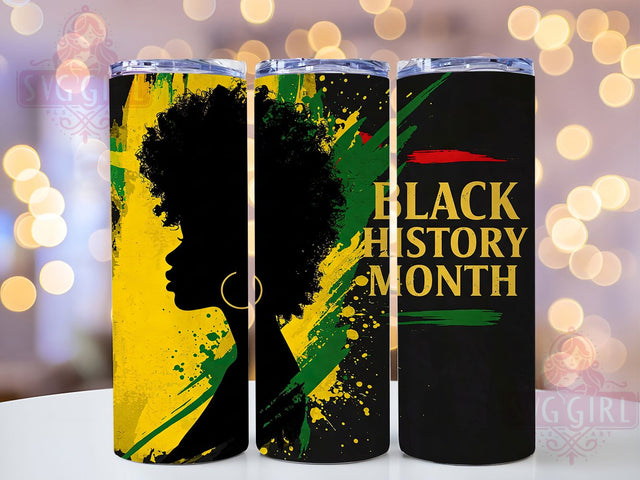 Black History Juneteenth Cultural Pride Tumbler Wrap, Juneteenth Sublimation Design, 20oz Pride Tumbler, African American Heritage Wrap, Freedom Day Tumbler, BHM Tumbler Design Sublimation SvggirlplusArt 