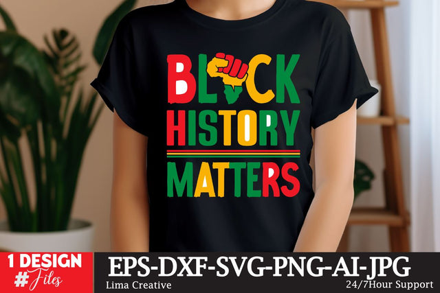 Black History Matters SVG Cut File SVG Insomnia Std 