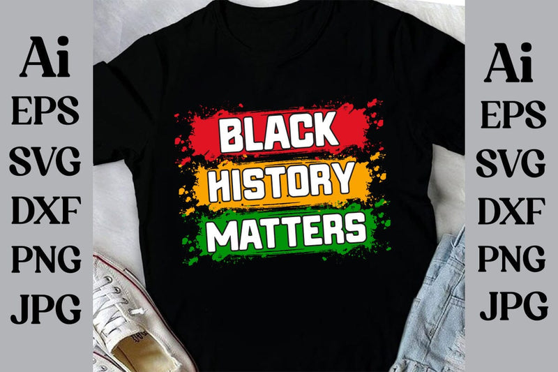 Black History Matters T-shirt Design Sublimation Insomnia Std 