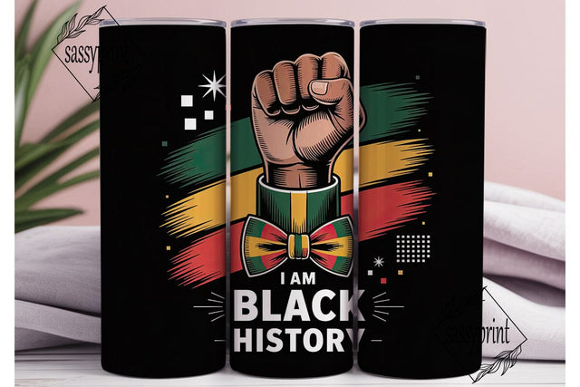 Black History Month 20oz Tumbler Wrap Sublimation sassyprint 