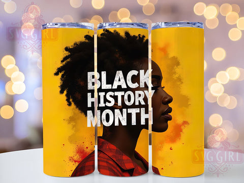 Black History Month BLM 20oz Tumbler Wrap, African American Pride, Social Justice Gift, Civil Rights Movement, Inspirational Sublimation Design Sublimation SvggirlplusArt 