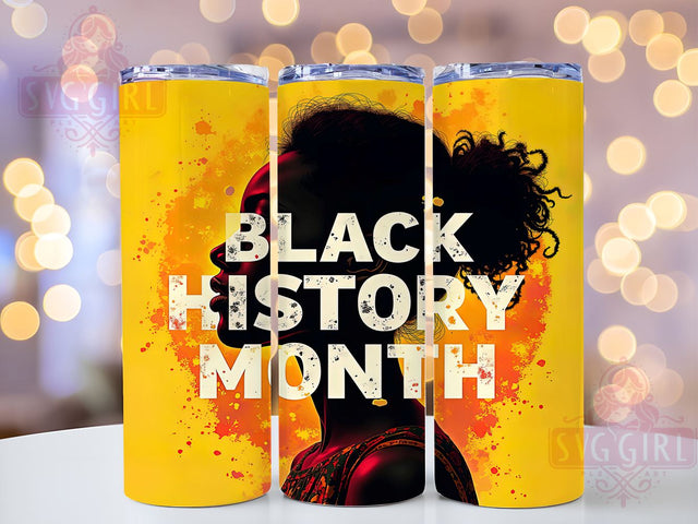 Black History Month BLM 20oz Tumbler Wrap, African American Pride, Social Justice Gift, Civil Rights Movement, Inspirational Sublimation Design Sublimation SvggirlplusArt 