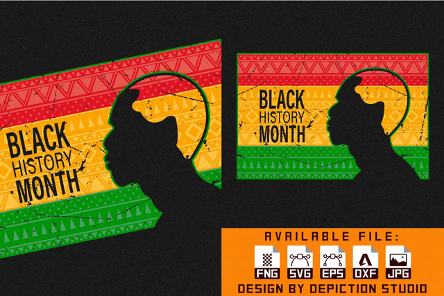 Black History Month Flag T-Shirt, Pride Month Flag Shirt Print Template Sketch DESIGN Depiction Studio 