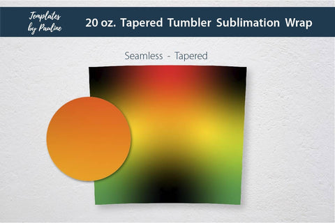 Black History Month Ombre Seamless Sublimation Tumbler Wrap Sublimation Templates by Pauline 