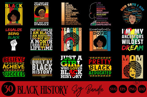 Black History Month SVG Bundle SVG Svgcraft 
