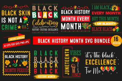 Black History Month SVG Bundle,Black History SVG Design,Juneteenth SVG bundle,Black History Mega Bundle,Juneteenth SVG,Black History ,Black Woman African SVG Bundle SVG BlackCatsMedia 