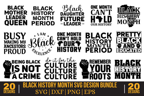 Black History month SVG Design Bundle SVG Designangry 