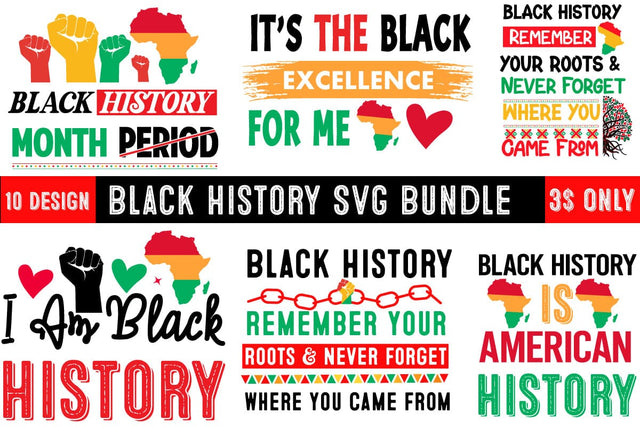 Black History SVG Bundle,Black History Month SVG Design,Black History Month Sublimation Bundle,Black History SVG Bundle Quotes ,10 Black History Month SVG Design SVG BlackCatsMedia 