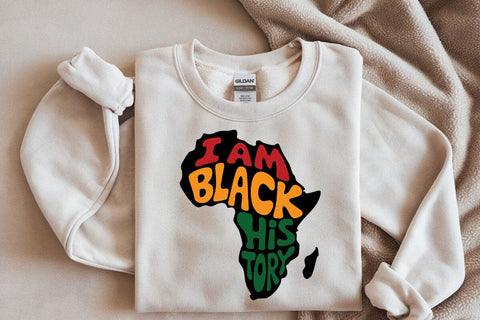 Black History Svg, I Am Black History Svg, Black History Month Svg, Juneteenth Svg, Black Pride Svg, Black Lives Matter Svg, Africa Svg SVG DesignDestine 