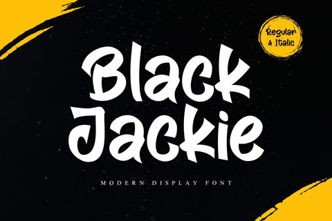 Black Jackie Font Afandi Studio 