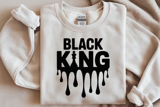 Black King Drippin' Chess SVG SVG DesignDestine 