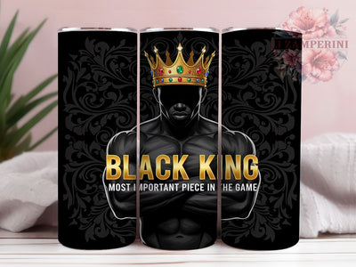 Black King Empowerment Tumbler, Chess Piece, Empowerment Theme, Strong Leader, Cultural Pride, 20Oz Tumbler, Sublimation Wrap Sublimation Li Zamperini 