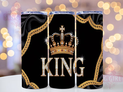 Black King Gold Glitter Tumbler, Gold Glitter Tumbler, 20oz Tumbler Wrap, Royalty Tumbler Design, Black Crown Tumbler, Glitter Crown Tumbler, African American Tumbler Sublimation SvggirlplusArt 
