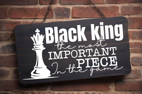 Black King SVG, Fathers Day Svg, Juneteenth Svg, Png, Black Man Svg, Most Important Piece, African American, Cricut, Silhouette Cut Files SVG TonisArtStudio 