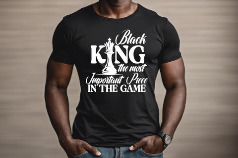 Black King SVG, Fathers Day Svg, Juneteenth Svg, Png, Black Man Svg, Most Important Piece, African American, Cricut, Silhouette Cut Files SVG TonisArtStudio 